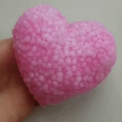 Baby Pink Heart Slime GIF