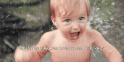 Baby Playing In Water When Xbox 360 Doesn't Have RROD GIF
