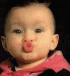 Baby Pout Kiss GIF
