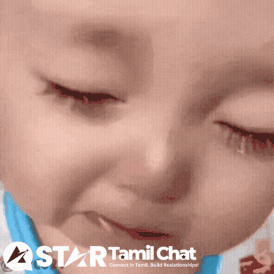 Baby's Face With Star Tamil Chat Ad GIF