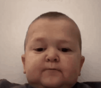 Baby's Funny Face Close Up GIF