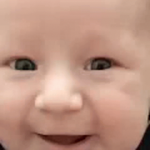 Baby's Smiling Close Up GIF