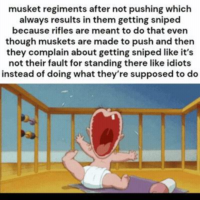 Baby Screaming In Crib About Musket Regiments GIF
