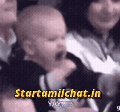 Baby Screaming In Crowd GIF