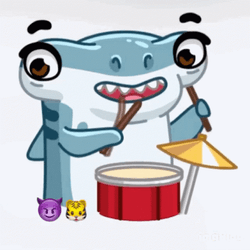 Baby Shark Hammerhead Rim Shot GIF