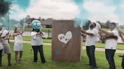 Baby Shower Dog Mascot GIF