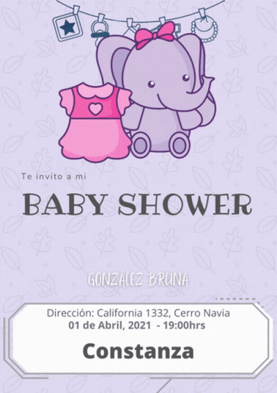 Baby Shower Invitation For Trinidad Desirree GIF