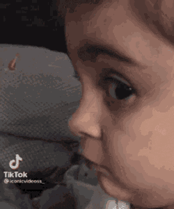 Baby Side Eye Side Eye Baby GIF
