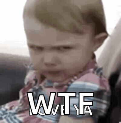 Baby Sitting In Car Seat With Wtf GIF