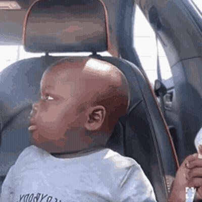 Baby Sitting In Driver's Seat GIF