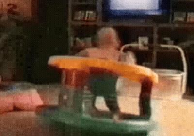 Baby Sitting In High Chair GIF
