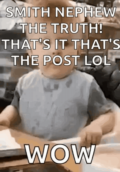 Baby Sitting In High Chair Wow GIF