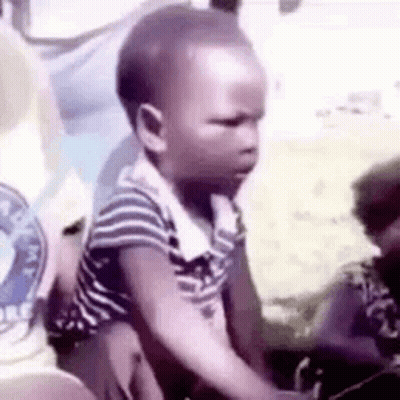 Baby Sitting On Lap GIF