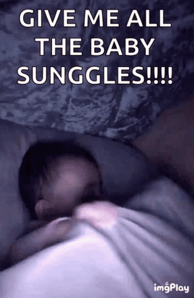 Baby Sleeping In Bed Give Me All The Baby Sunggles GIF