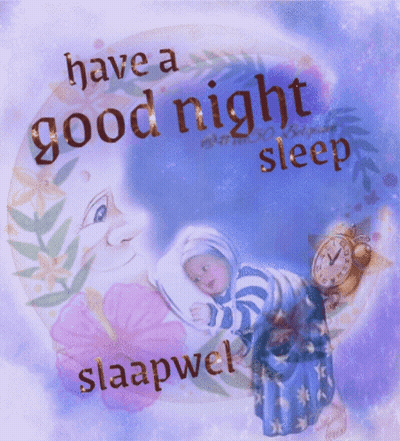 Baby Sleeping Under Moon Have A Good Night Sleep GIF