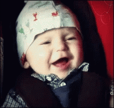 Baby Smiling in Hat