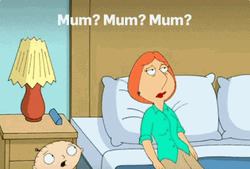  Baby Stewie Griffin Calling Mother GIF