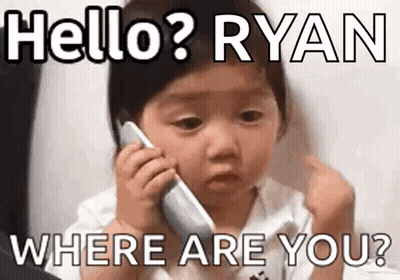 Baby Talking On Cell Phone Making Face GIF