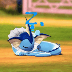 Baby Vaporeon Water Pokemon Sleeping GIF