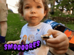 Baby Wants More Smores GIF