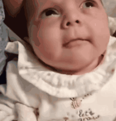 Baby Wearing Let's Grow Shirt GIF