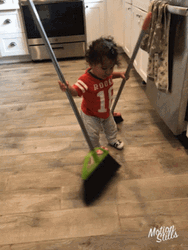 Baby Will Sweep The Floor GIF