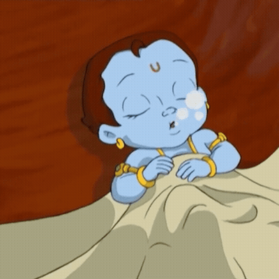 Baby With Crescent Moon On Forehead GIF