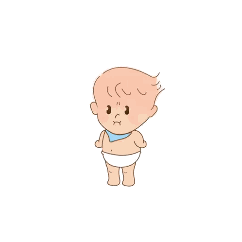 Baby With Exclamation Point Sticker