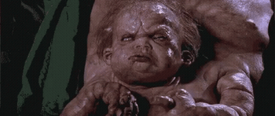 Baby With Huge Head Held GIF