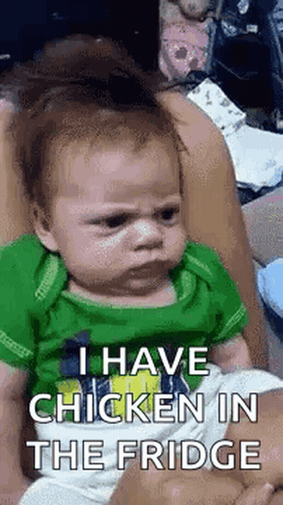 Baby With I Don't Want To Written On Face GIF