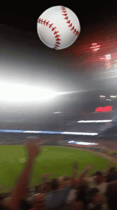 Baby With Pacifier Sitting On Couch Saying Go Braves GIF