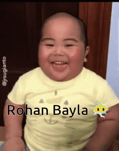 Baby With Rohan Bayla On Shirt GIF