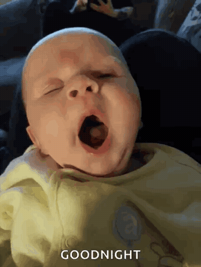 Baby Yawning Goodnight GIF