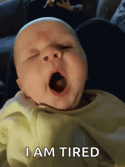 Baby Yawning I Am Tired GIF