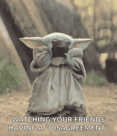 Baby Yoda Covering Face GIF