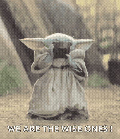 Baby Yoda Covering Face GIF