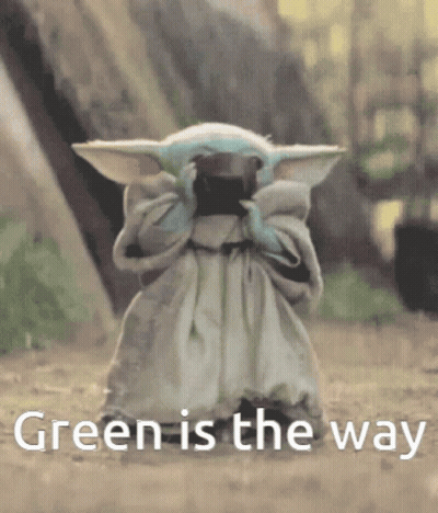 Baby Yoda Green Is The Way GIF
