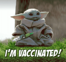 Baby Yoda Grogu Vaccinated GIF