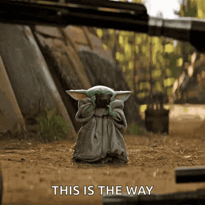 Baby Yoda Holding Gun GIF