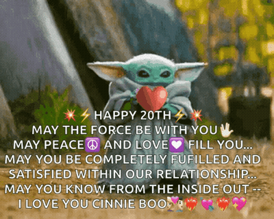 Baby Yoda Holding Heart Happy 20Th May GIF