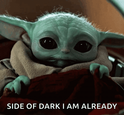 Baby Yoda Holding Red Blanket GIF