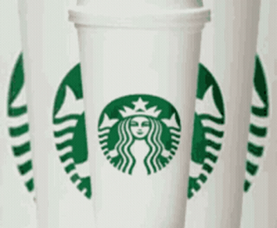 Baby Yoda Holding Starbucks Coffee GIF