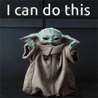 Baby Yoda I Can Do This GIF