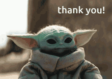 Baby Yoda Looking At Butterfly Saying Thank You GIF