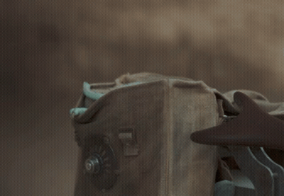 Baby Yoda Looking Out Of Box With Screw GIF
