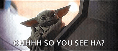 Baby Yoda Looking Out Window Says Ohhh GIF