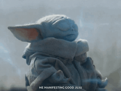 Baby Yoda Manifesting Good Juju GIF