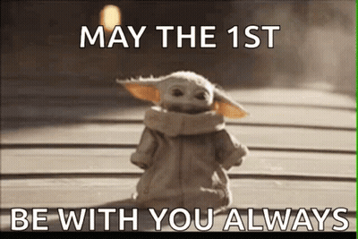 Baby Yoda May The 1St Be With You GIF