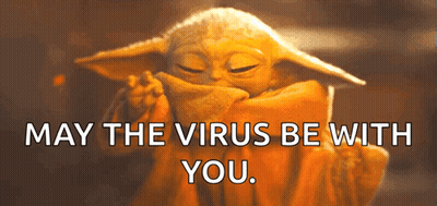 Baby Yoda May The Virus Be With You GIF