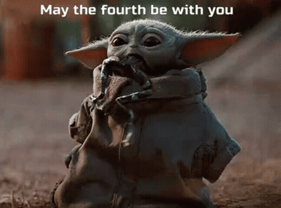 Baby Yoda Sitting On Ground Holding Rope GIF
